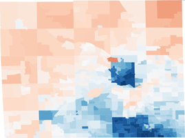 Precinct-level election maps for Oakland County, Michigan, 2008-2018